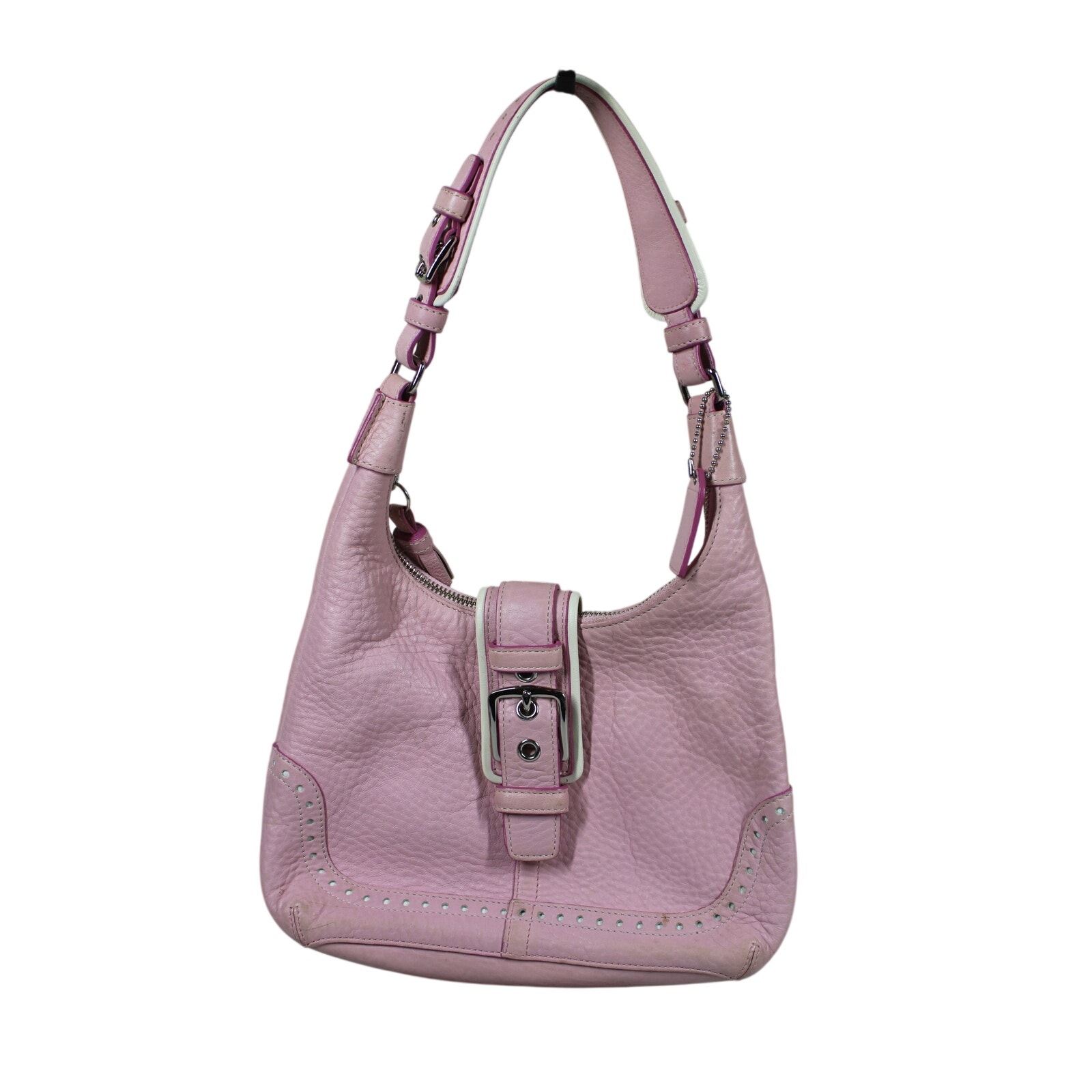 Coach Pink Hamilton Hobo Leather Handbag No.J04s-5054